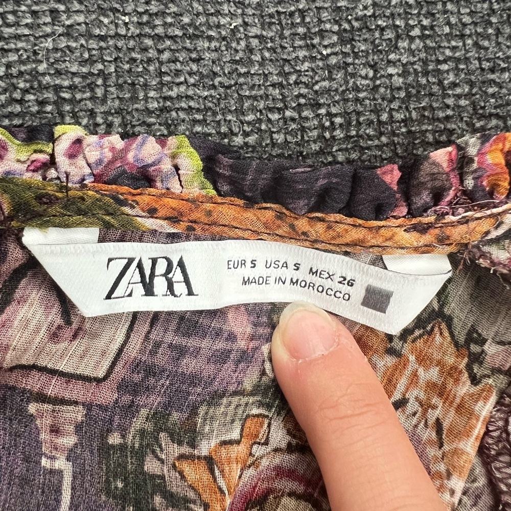 ZARA Boho Paisley Midi Dress – Size S - Picture 13 of 13